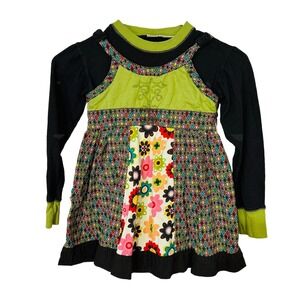 Danica and Dylan‎ brown green dress Girls boutique Beaded Detail Size 6x